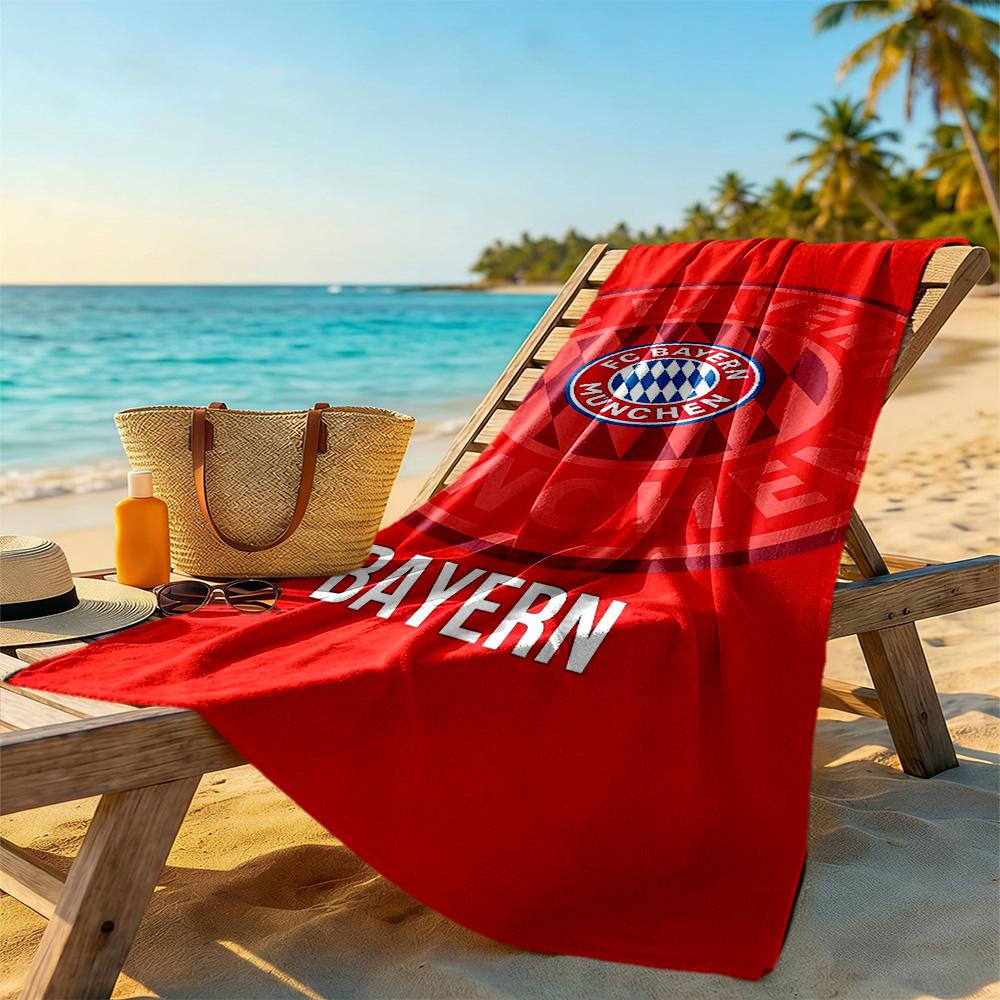 Bayern Munich Beach Towel Quick-Dry Soft Microfiber Comfortable Lightweight Portable for Swimming,Beach,Camping, Travel, Beach Accessories,Gym