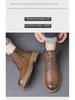 Men's Retro High-Top Winter Martin Boots - Warm Leather Snow Shoes with Velvet Lining