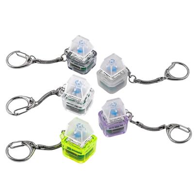 Mechanical Keyboards Switches Tester Keycap Testing Tool with Stress Relief Function Clear Keychain