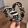 Women's fashion headband ins zebra pattern niche hairband temperament retro hair accessories