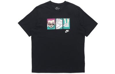 Nike Cartoon Print Pullover Crew Neck Short Sleeve T-Shirt