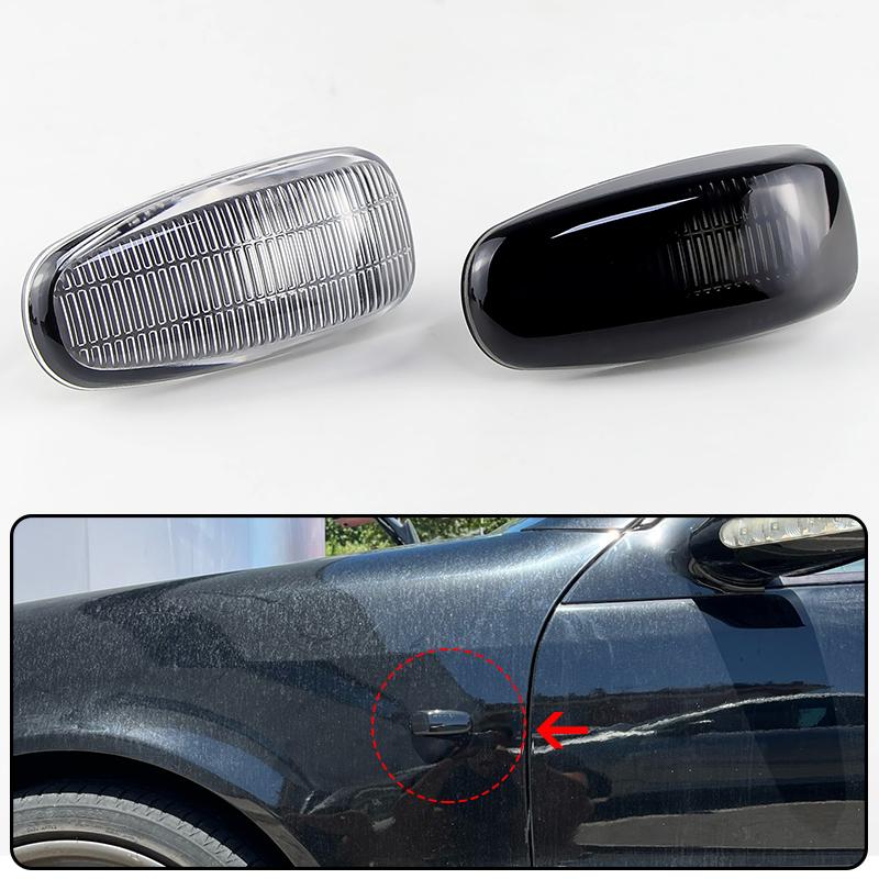 2Pcs For Mercedes-Benz Vito W638 1996-1999 2000 2001 2002 2003 Side Marker Light Cover Housing Shell No bulb Car Accessories