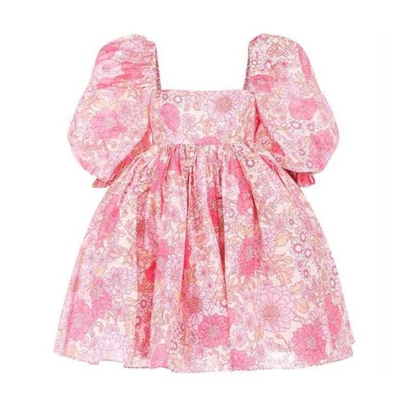 

Омолаживающее платье принцессы-паффа цвета розового сердца для юной девушки Pink floral(High quality) L