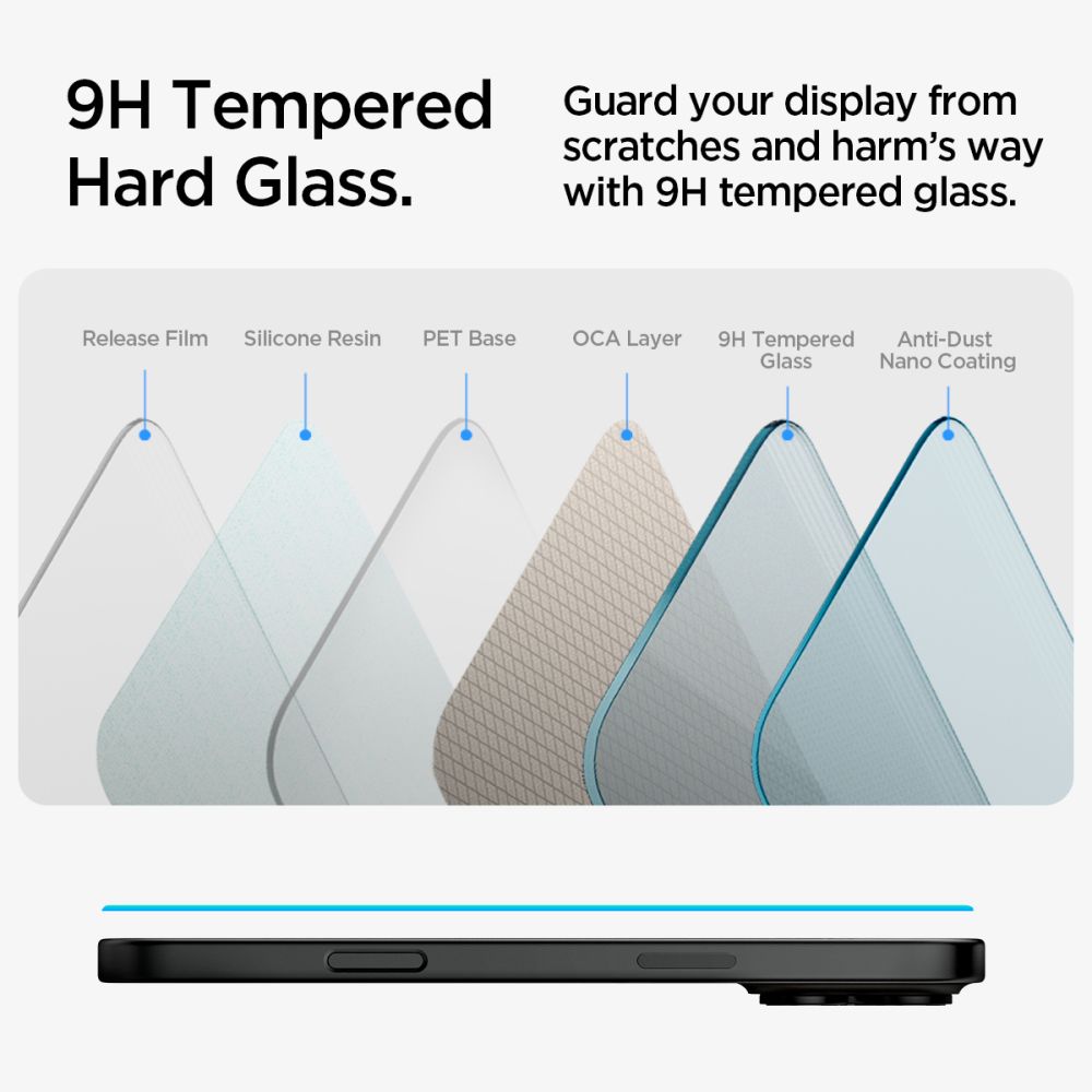 Szkło Hartowane Spigen Glas.tr Ez Fit Iphone 15 / 16 Clear