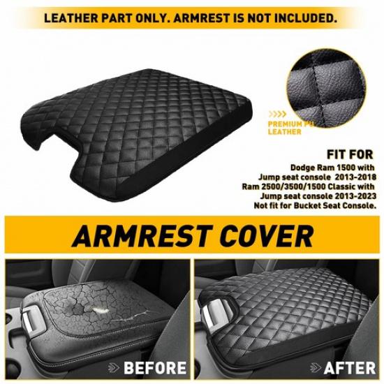 Fits 2013-2025 Dodge 1500 RAM 2500 3500 Jump Seat Center Console Armrest Cover