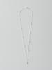 Lucore Silver 925 Sky Blue Baguette Silver Necklace