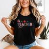 Patriotic Teacher Unisexs Tshirt Usa Crayon Leopard 4th Of July Red White Blue