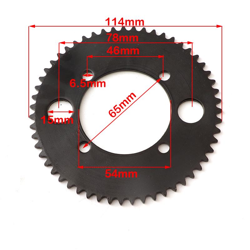 Pignon de chaîne arrière 25H 55T 29/54mm pour Scooter électrique ATV Quad Mini Moto