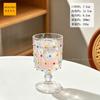 Elegant French Vintage Stemmed Champagne Glass 200ml Decorative Etched Glassware Wedding Party Bar Serving