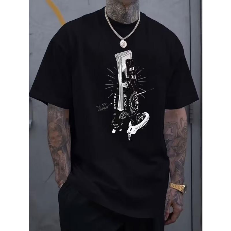 Men'S Round-Neck Short-Sleeve T-Shirt , a Easy And Stylish Tee , Comfortable, Breathable, for Casual Sportswear During Spring And Summer Vacations