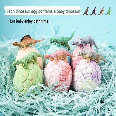 Dinosaur Egg Bath Salt Ball 90g Essential Oil Bubble Bath Toy Fragrance Explosion