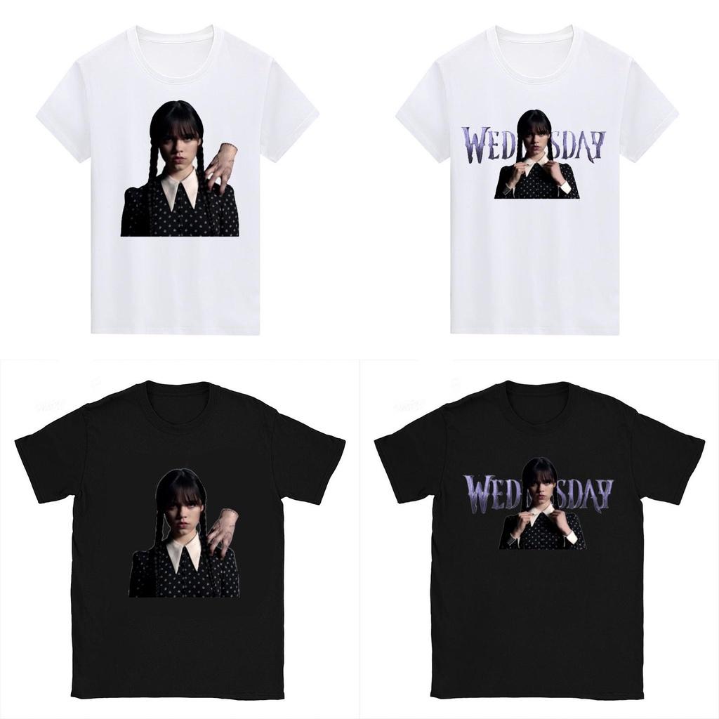 Die Addams Family Wednesday Unisex T-Shirt Top Stilvoll Weich Atmungsaktiv Bequem
