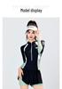 Women's Long Sleeve Conservative Sport Swimsuit - 2022 Style, Sun Protection, Ideal for Hot Springs