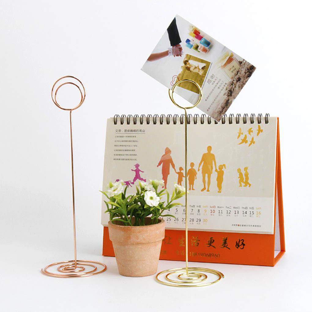20pcs Table Number Holder Round Table Stand Wedding Card Stand Paper Favor Clip