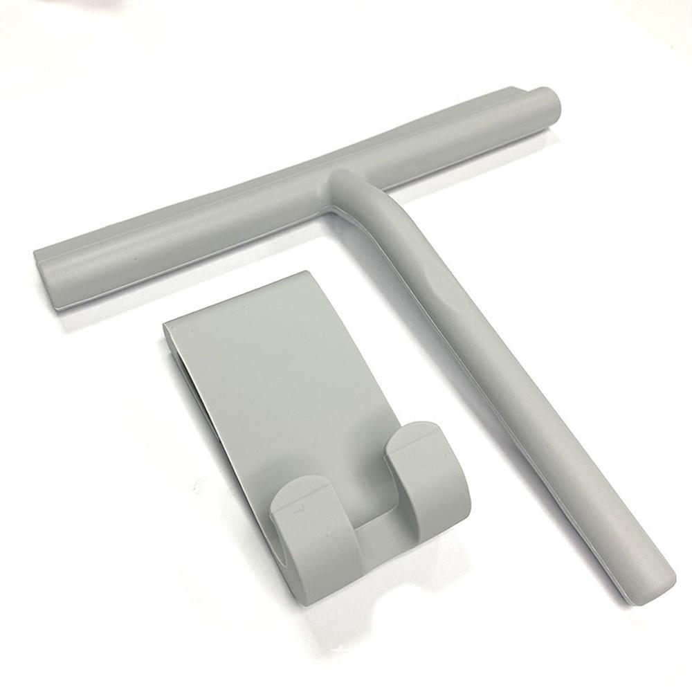 Shower Squeegee for Glass Door Shower Wall Scraper Cleaner With Silicone Holder Bathroom Mirror Wiper Scraper Glass Cleaning