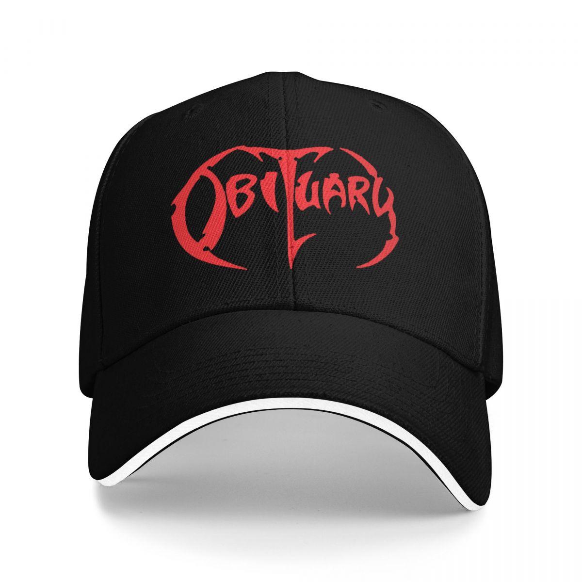 

Unisex Baseball Hats Adult Obituary Band Logo Death Metal Trucker Summer Sports Baseball Caps Cap Casquette Polychromatic Hats One Size