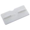 ABWR-Furniture Cabinet Fastener Corner Braces Angle Brackets White 50Pcs