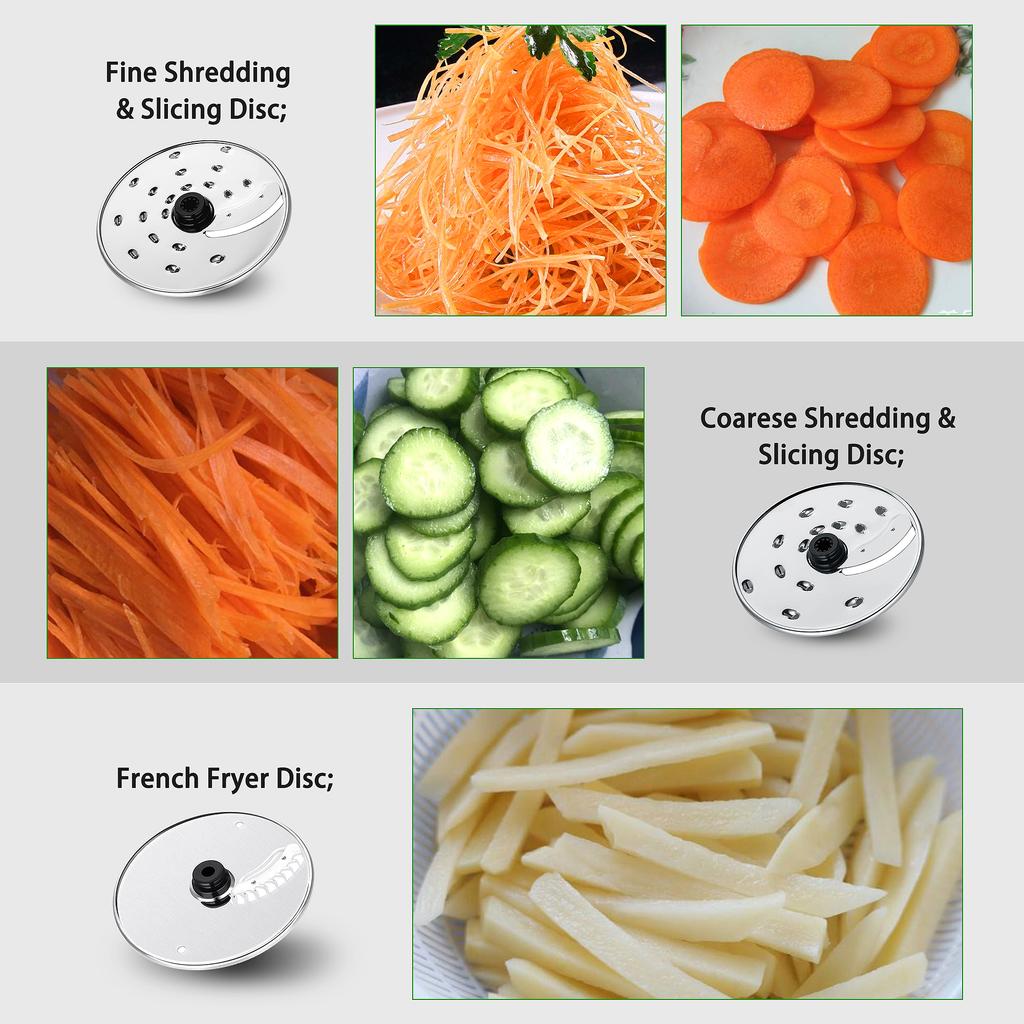 Food Processor, TopStrong 11-in-1 Food Processor and Blender with Chopping Blending Kneading Grinding Whisking Juicing, 1100W