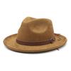 Ethnic Style Suede Top Hat New Retro Panama Visor Party Hat Jazz Hat