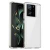 WANLONFENG MF Series for Xiaomi 13T Pro/13T Case TPU+Acrylic Clear Phone Cover with Tempered Glass Film