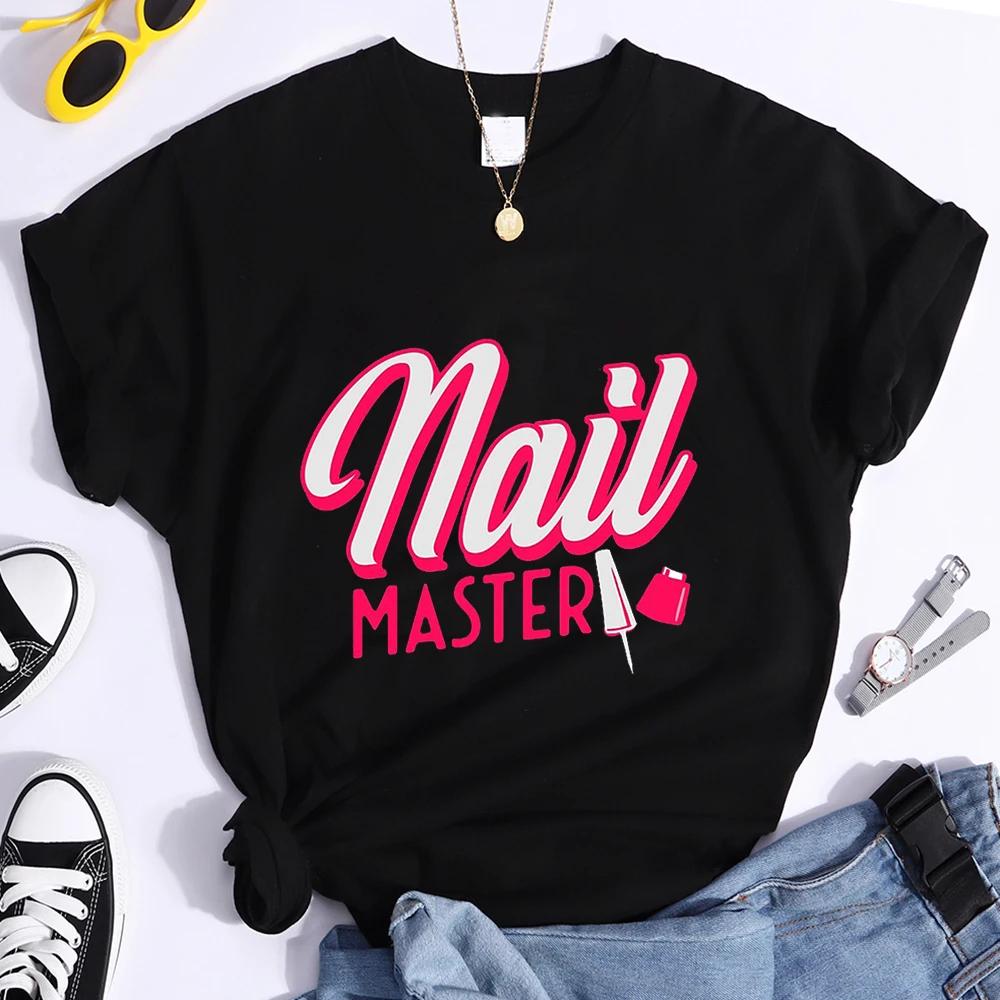 Nail Master Graphic T Shirts Technician Beauty Nail Tech Artist T Shirt Women Funny T Shirts Graphic Tshirt Unisexicure Shop Tops