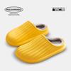 Waterproof Non-Slip Cotton Slippers for Outdoor & Indoor Use, Unisex, Warm for Autumn & Winter.