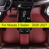 Car Floor Mats For Mazda 3 Sedan 2027 2026 2025 2024 Carpets Pads Auto Interior Accessories Foot Matts Rugs