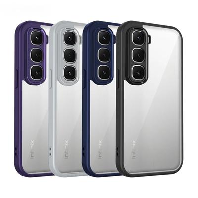 Transparent Silicone Case For Infinix Hot 60 Pro Plus 60i Hot60 Hot60i PC Back TPU Bumper Shockproof Clear Phone Cases Cover