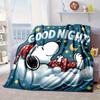 Cute Dog  Dreams Under Stars Blanket Flannel Blanket for Bed, Sofa, Camping, Hiking, Picnic Essentials, Gift for Family Fan Gifts