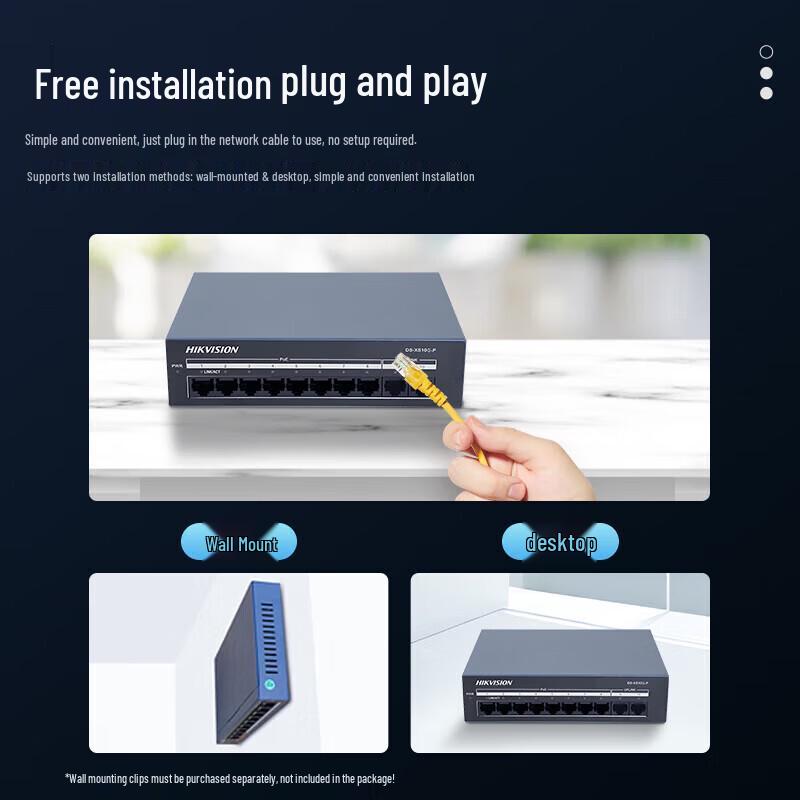 Hikvision 8-Port Gigabit PoE Switch