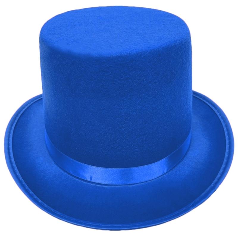 Dress Up Magicians Top Hat for Women Man Theme Party Hat with Roll Brims Costume Gentleman Top Hat HippiesCap Photo Hat