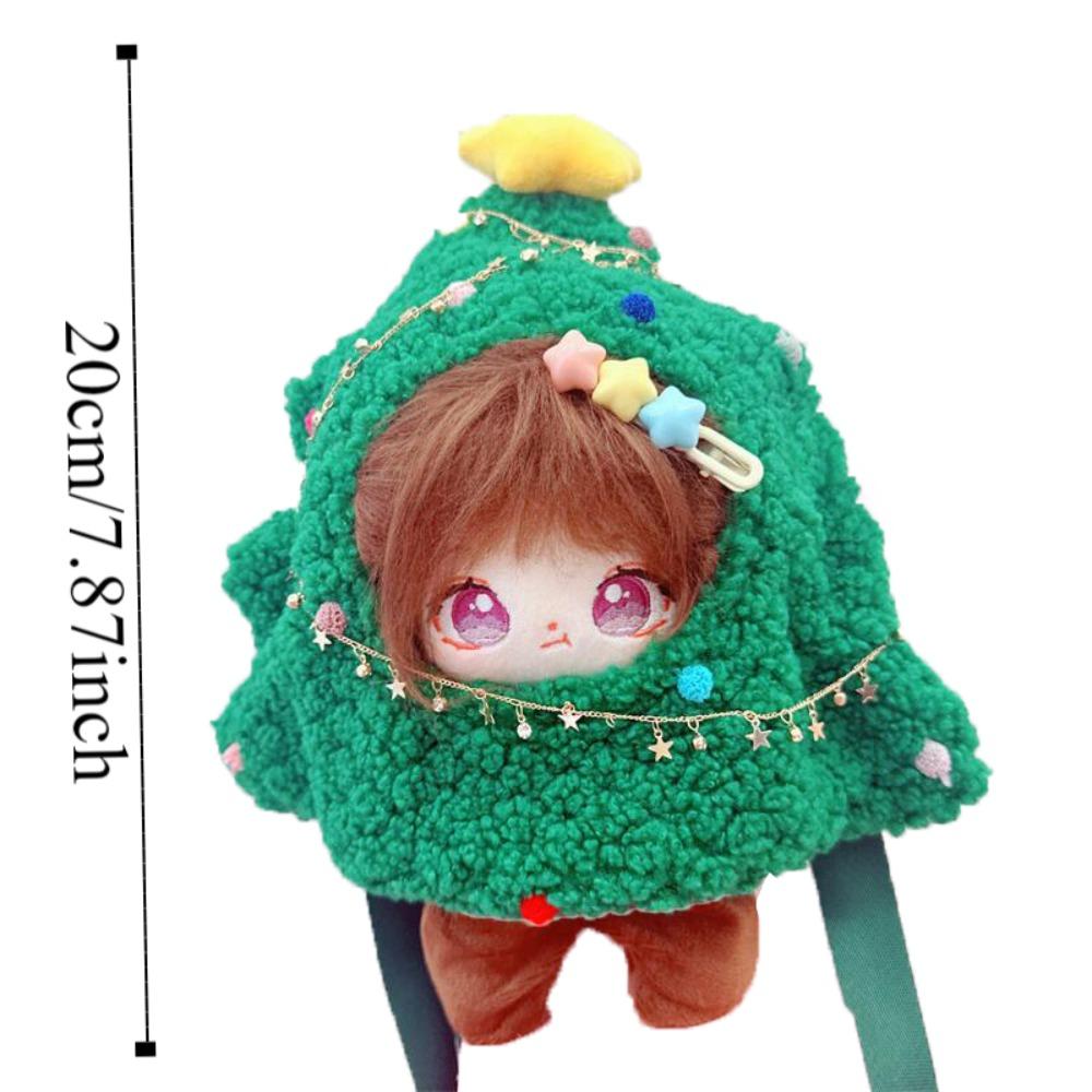 Crossbody 20CM Cotton Doll Clothes Christmas Tree Plush Toys Clothes  Doll Accessory