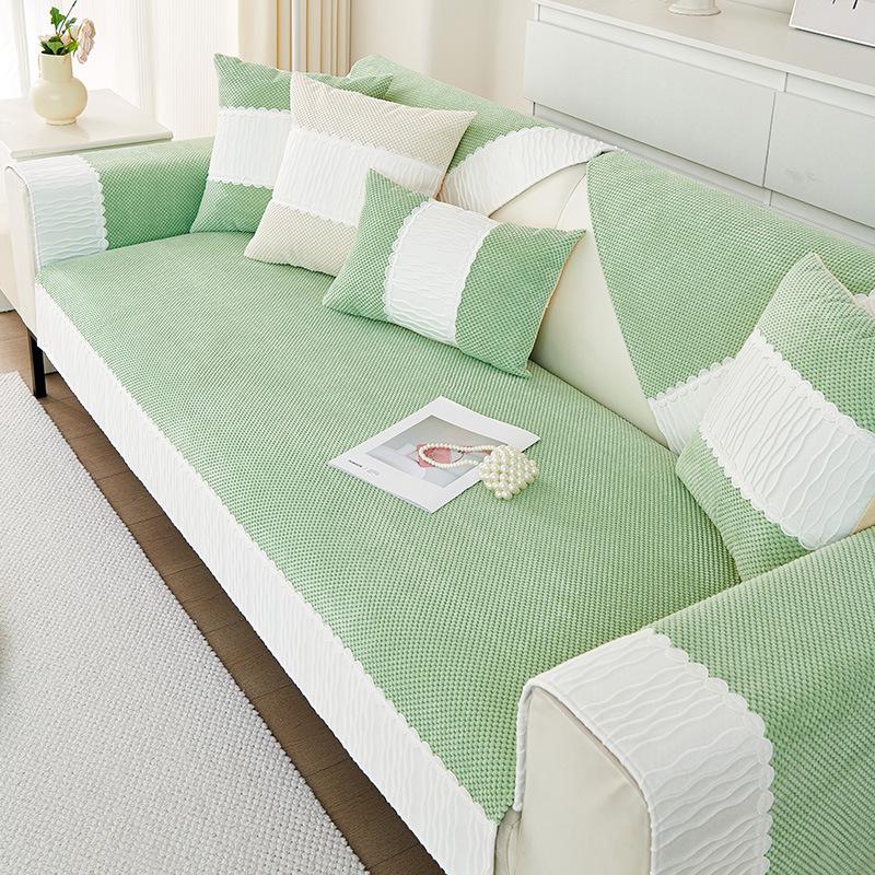 Simple Modern Corduroy Sofa Cover Sofa Cushion Four Seasons Backrest Towel Cover Cloth Non-Slip Seat Cushions