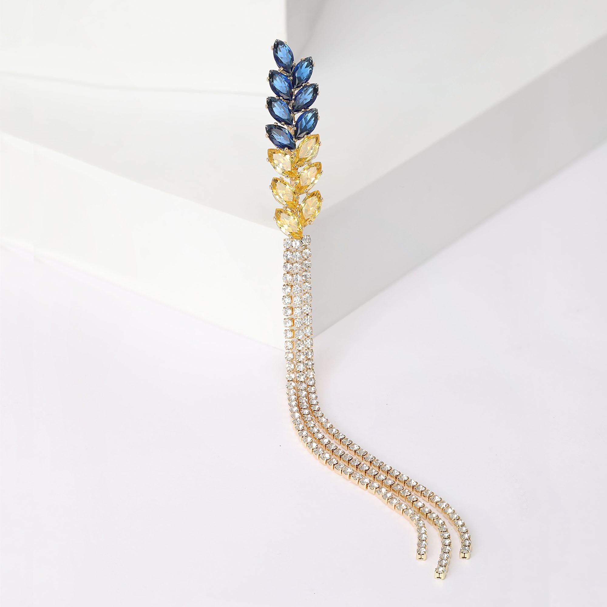 

Броши Beaut & Berry «Колос пшеницы» для женщин, унисекс, стразы, растение, платье, костюм, булавки, аксессуары, подарки для офисной вечеринки