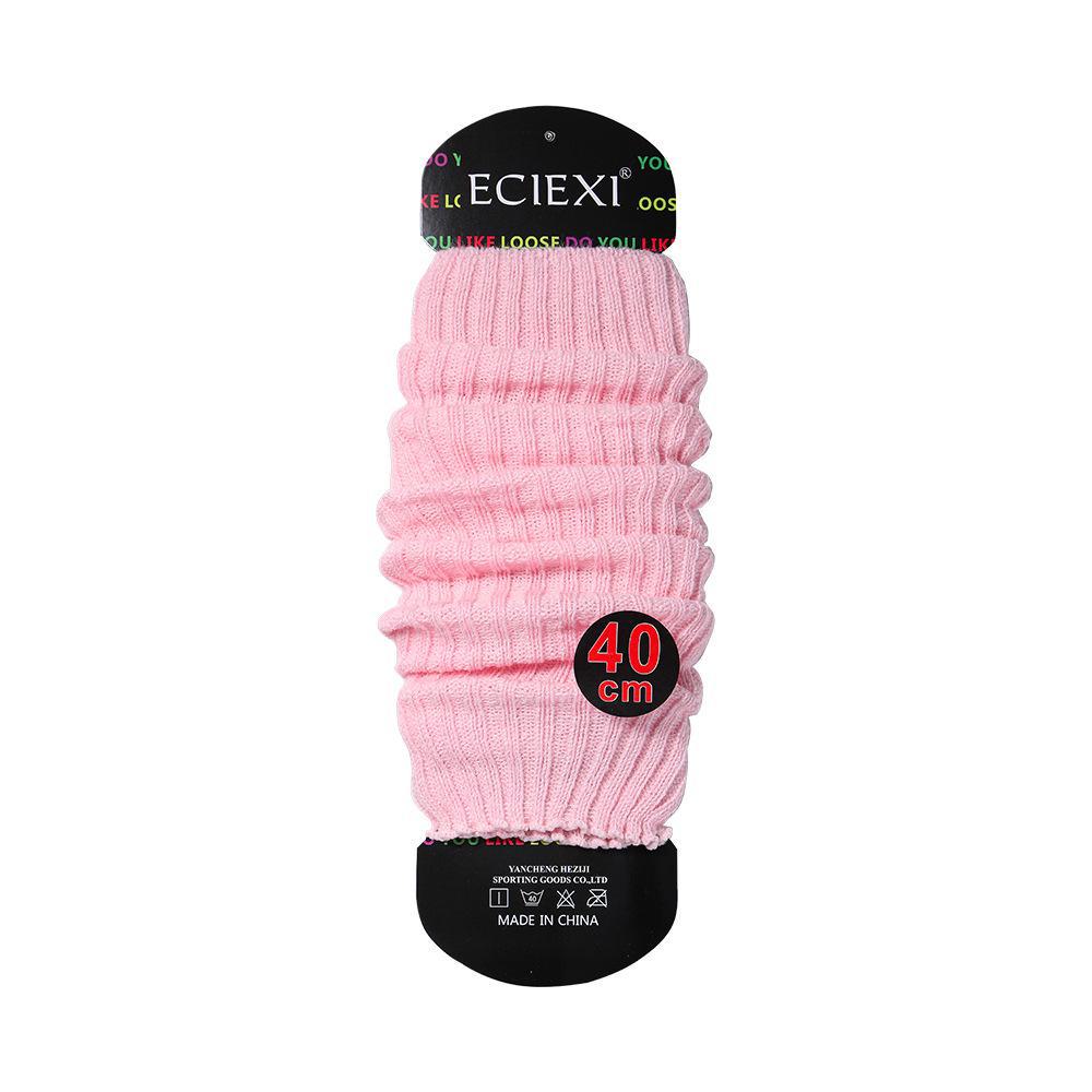 Women's White Knitted Lolita College Style Calf-Length Socks – Warm Spring/Summer Pile Design