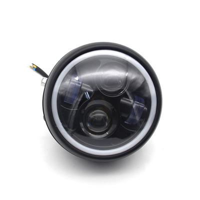 1pc 5.75 "motocicleta led retro redondo farol luz de sinal para sportster cruiser