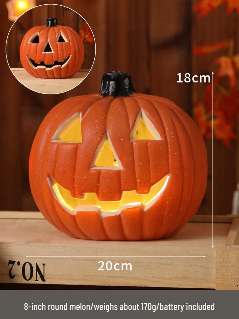Luminous Halloween Pumpkin Lantern Decoration - Large Outdoor Display for Shopping Malls and Events