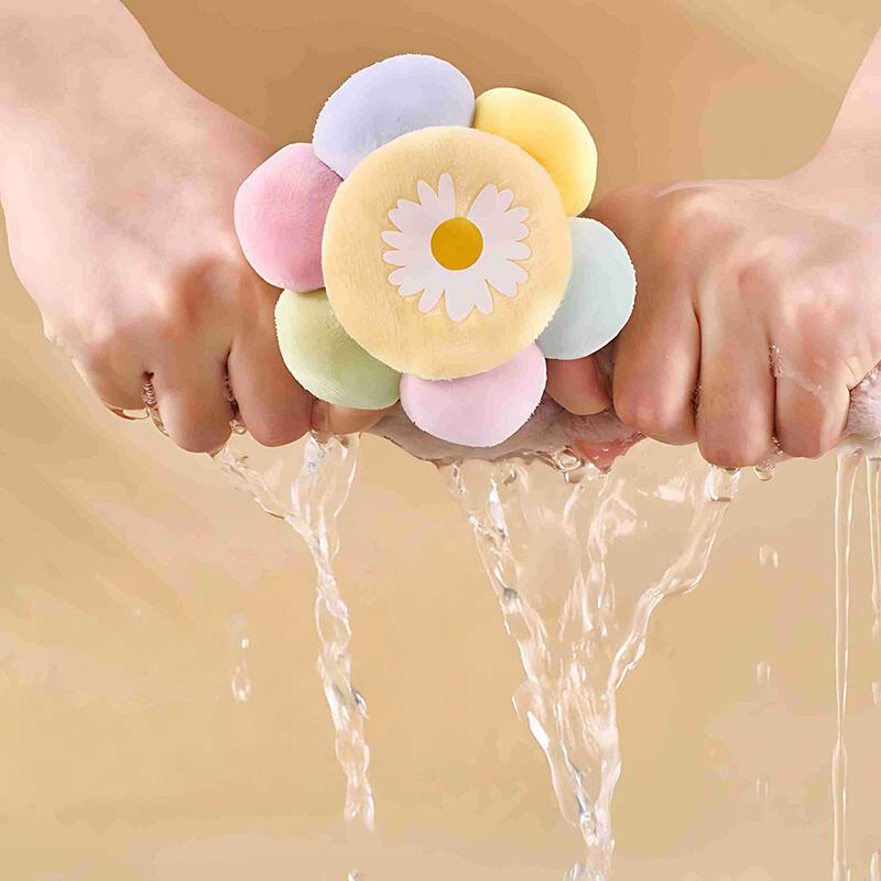 Blumen Handtuch mit Aufhängeschlaufe, Schnelltrocknend, Weich, Hochsaugfähig, Aus Mikrofaser, Geeignet für Badezimmer und Küche
