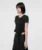 Peulleeoeob Handmade Twisted T-Shirt (Fl-119_Black)