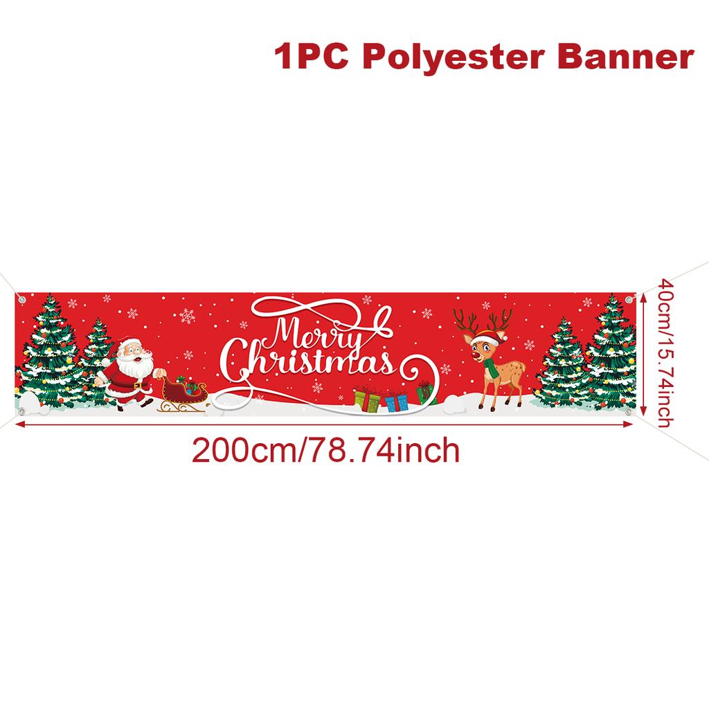 Merry Christmas Outdoor Banner Christmas Decoration for Home 2025 Xmas Ornament Navidad Natal Noel Kerst Gift Happy NewYear 2026