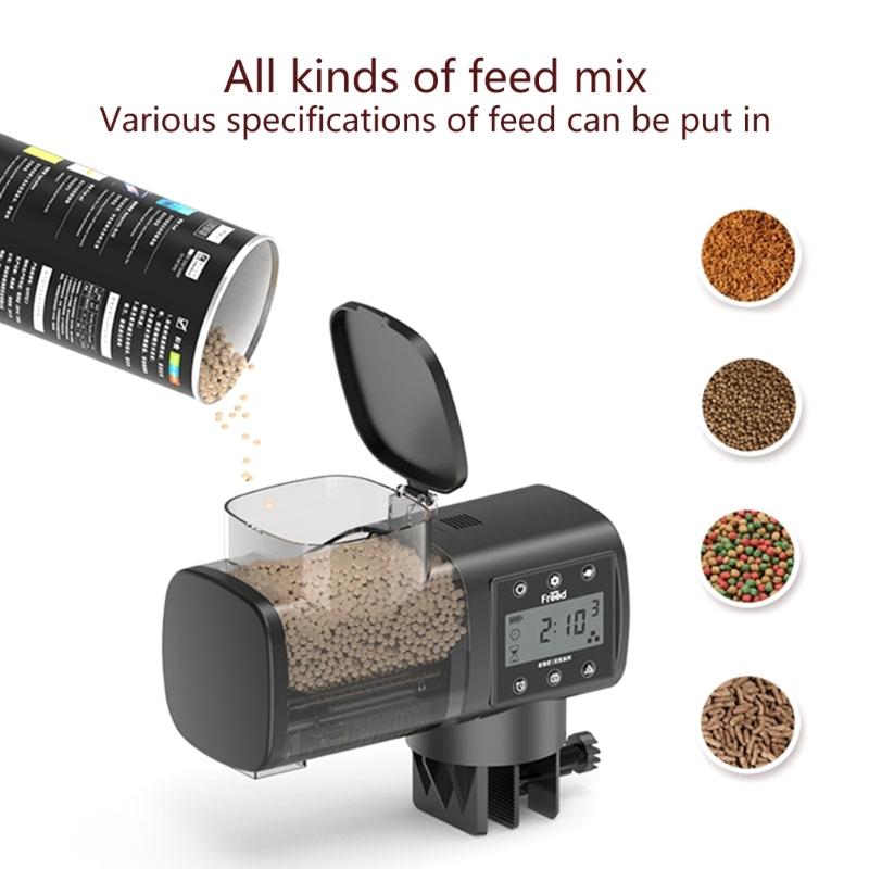 Fish Feeder Automatic Dispenser Timing Automatic Fish Feeder For Aquariums Fishtank Automatic Feeder for Travel