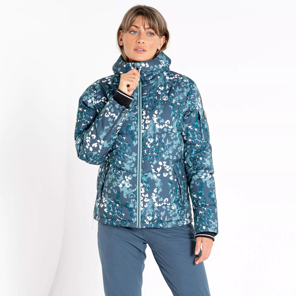 Dare 2B Womens/Ladies Verdict Animal Print Insulated Hooded Ski Jacket