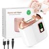 Electric Nail Clipper with LED Light, USB Rechargeable Nail Trimmer, 3-Speed Fingernail Manicure for Baby, Kids, Seniors, and Adults - Perfect for