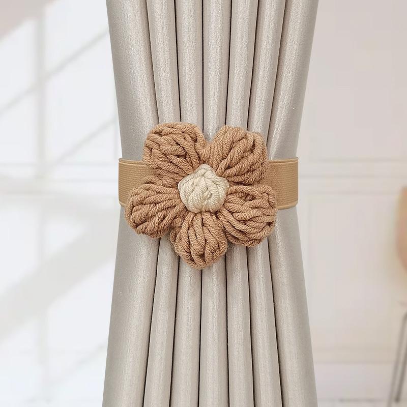 1PC Fashion Curtain Tie Bedroom Decor Curtain Buckle Flowers Shaped Nordic Style Curtain Tieback