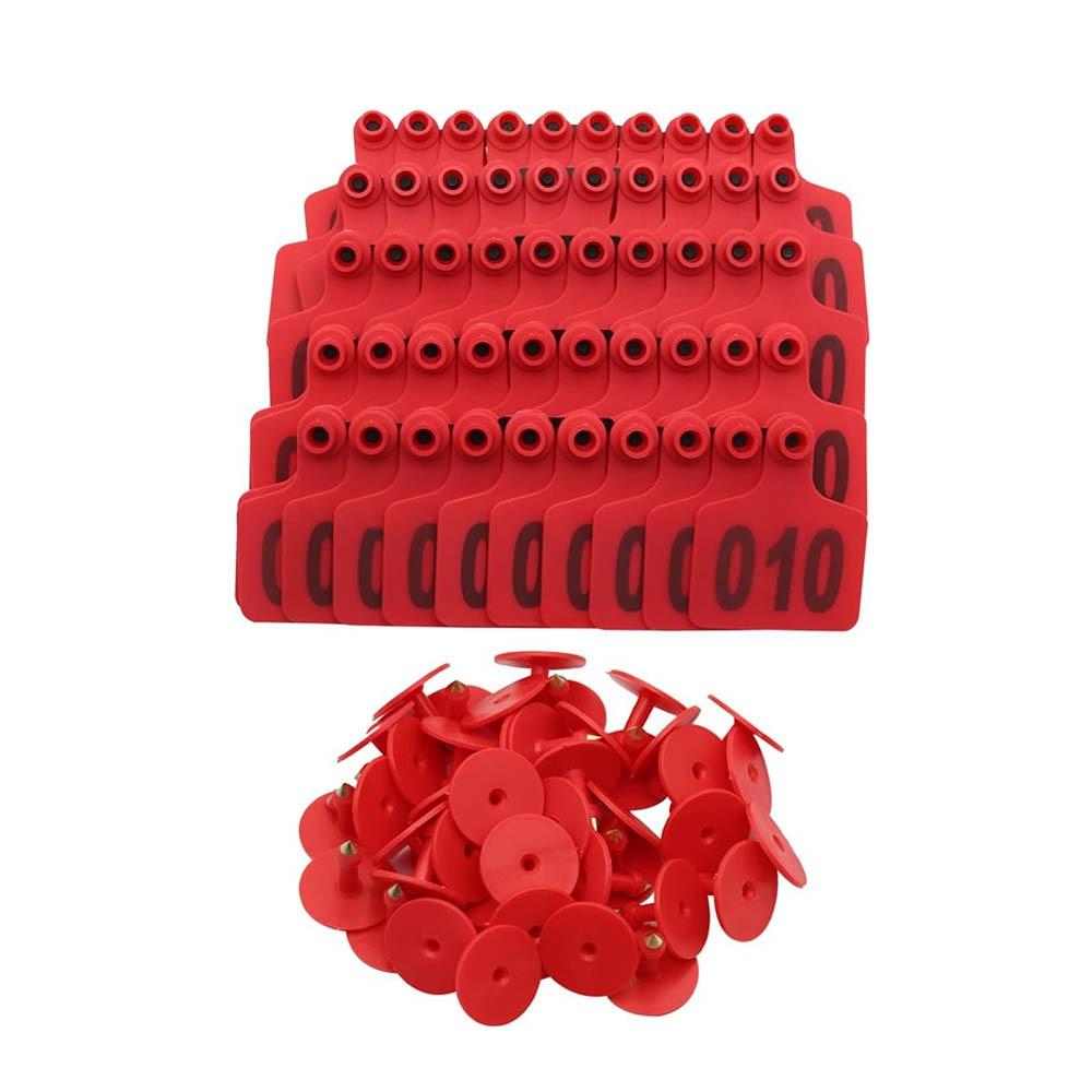 100Pcs Farm Equipment Cow Ear Tag Card 001-100 Numbers Pig Sheep Ear Sign Cattle Ear Marker  Cow