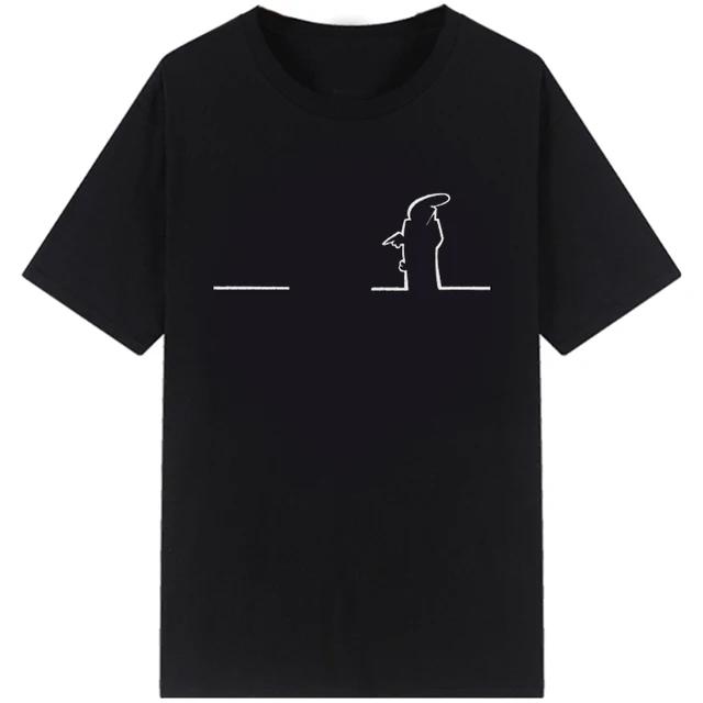 Happy Fashion T-Shirts La Linea Die Linie Osvaldo Cavandoli TV Unisex WoUnisex Stil Streetwear T-Shirt Rundhals Lässige Oberteile Camisetas