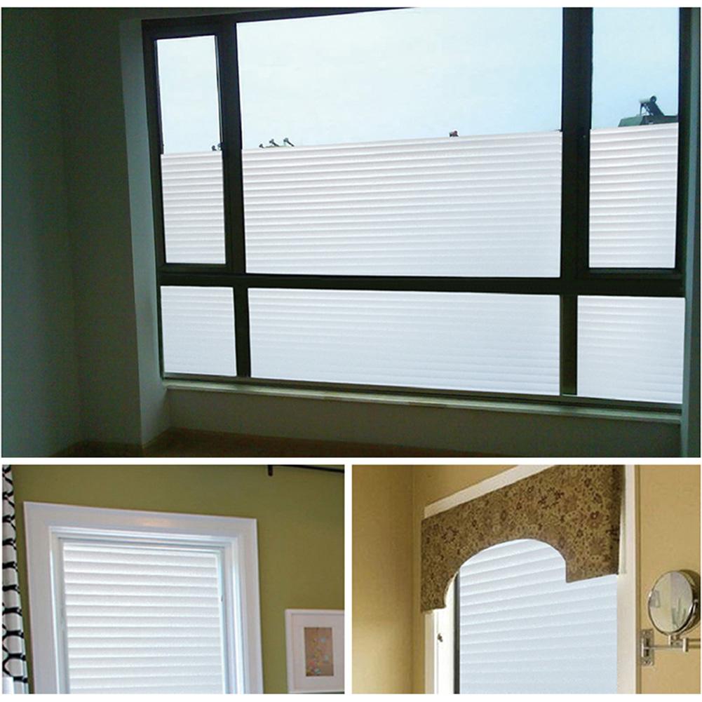 Frosted Window Film Privacy Sun Blocker Blinds Style 60x200cm Heat Insulation Sticker