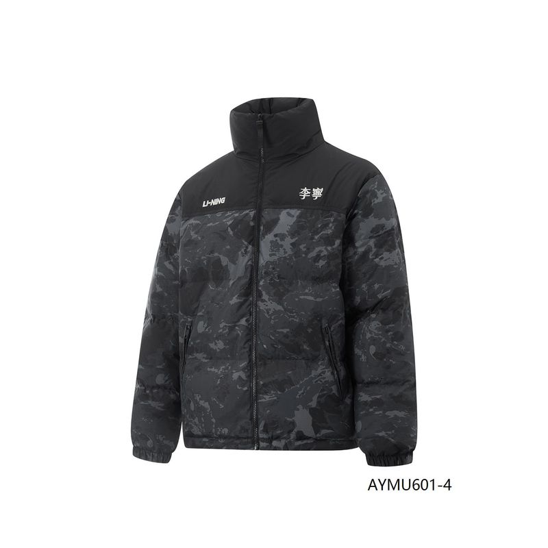 

Мужская короткая пуховая спортивная куртка Li Ning на осень и зиму Waves full print L(60.00kg)