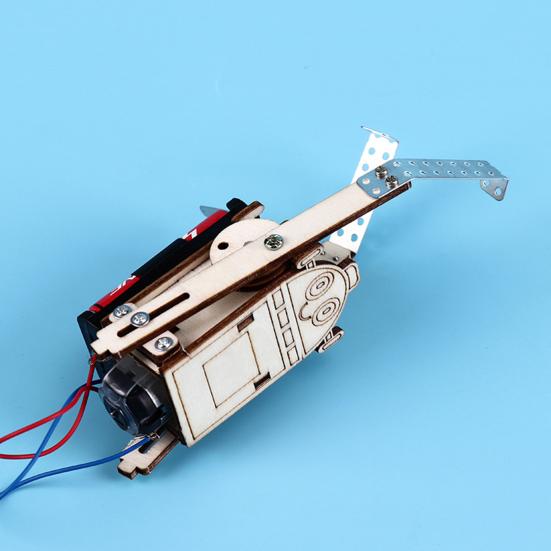 Wooden DIY Electric Rope Climbing Robot  Kit Exercise Practical Ability Toy for Kids