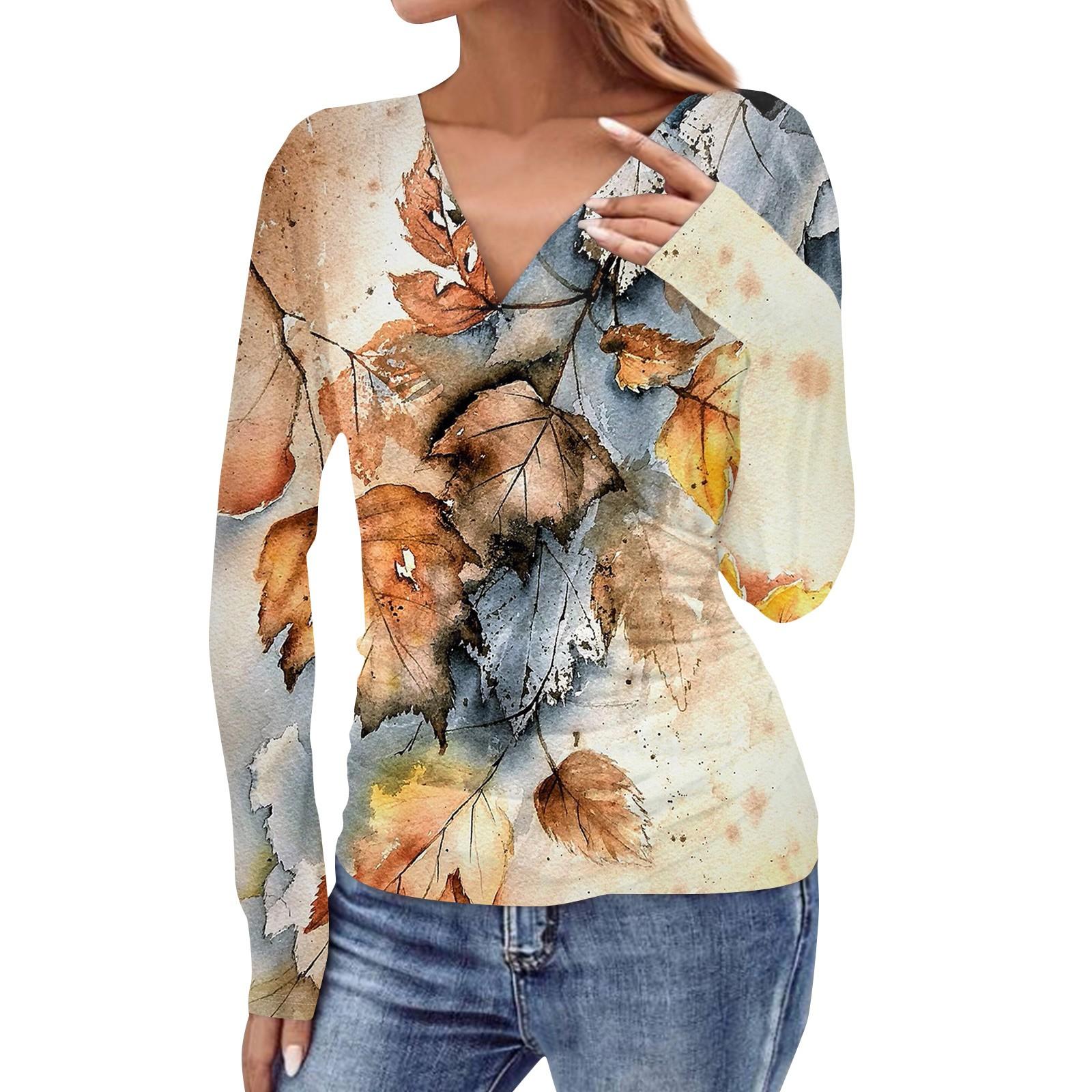 

Женский модный повседневный свободный крой, повседневный модный плиссированный топ с v-образным вырезом в сочетании с брюками и юбкой с короткими рукавами L золотой